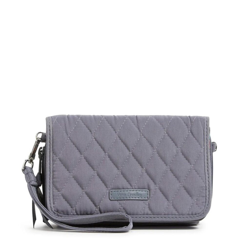 NWT VERA BRADLEY Carbon Gray '3-in-1 Wallet/Wristlet